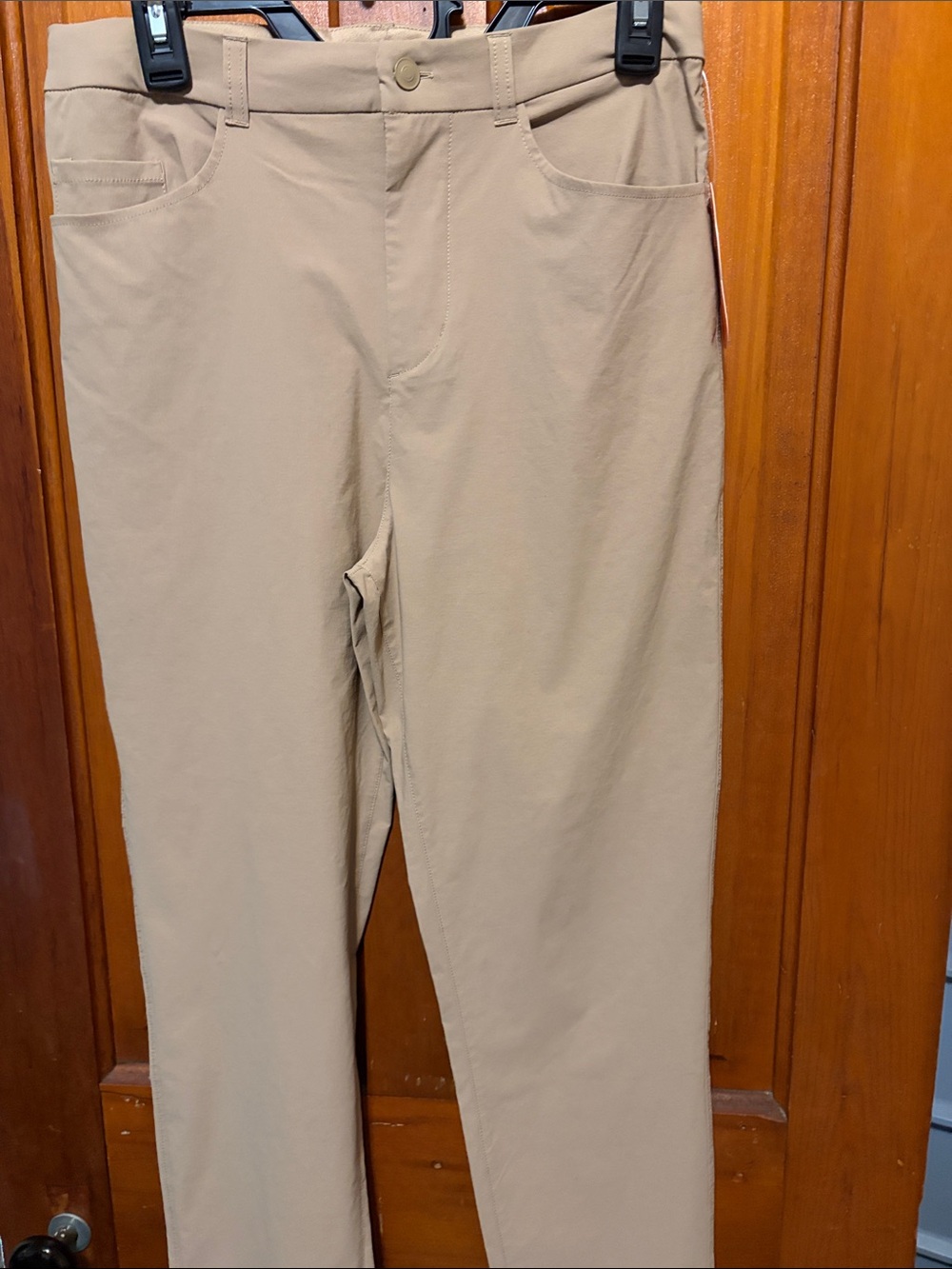 Boys Stretch Casual Pants in Khaki